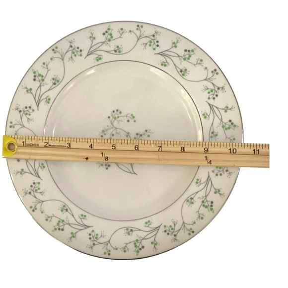 Vintage Haviland Greenbrier New York Porcelain Dinner Plate w/ Platinum Rim - Picture 4 of 6